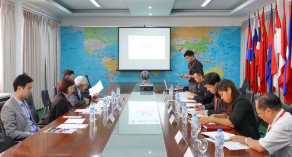 Representatives of the two schools worked at DNTU's meeting room on the morning of September 8th